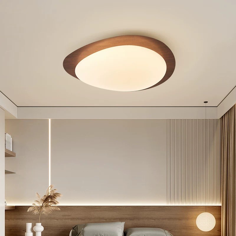 Pebble Walnut Ceiling Light M440