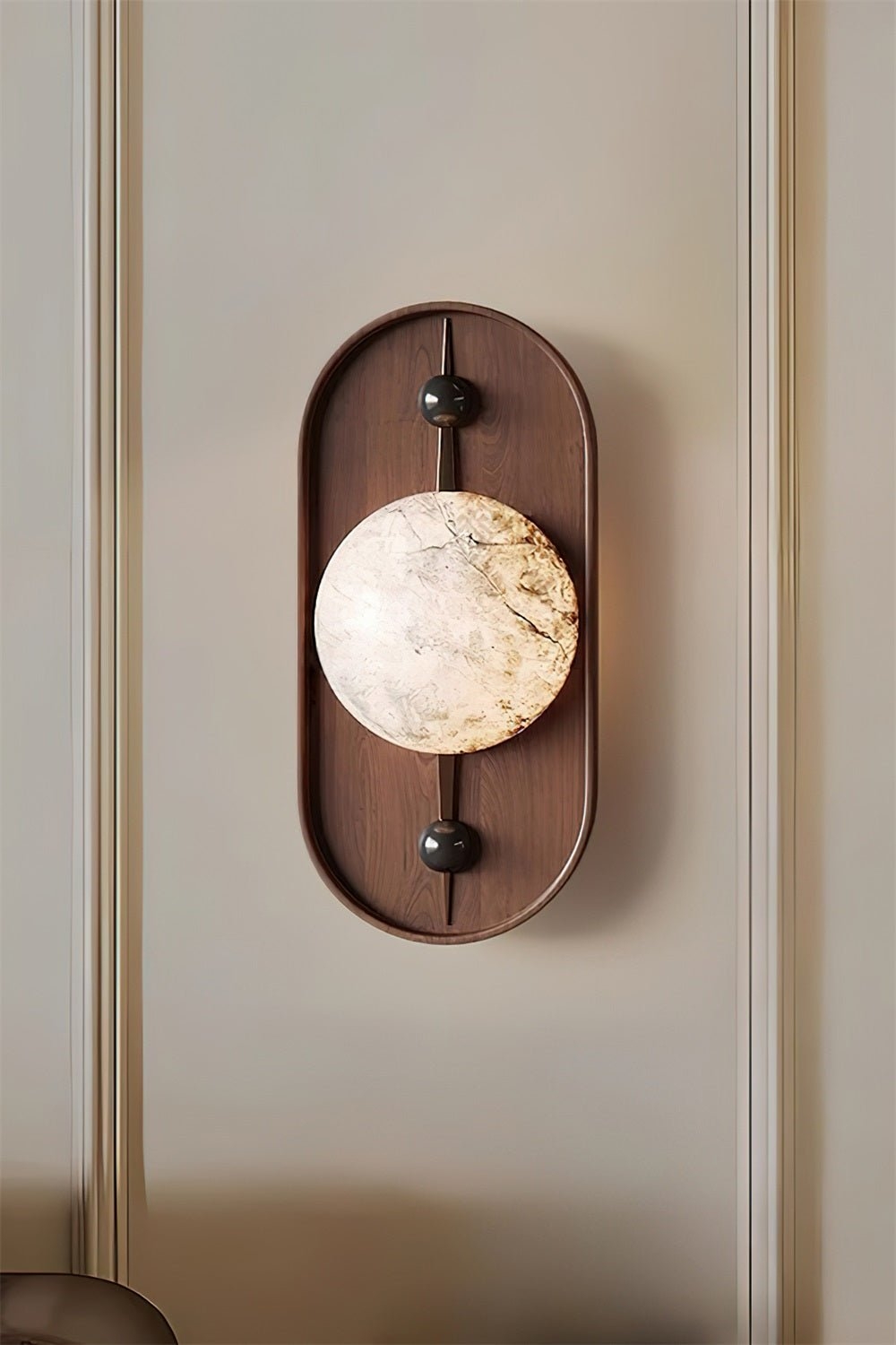 Bezel Alabaster Wall Lamp D393