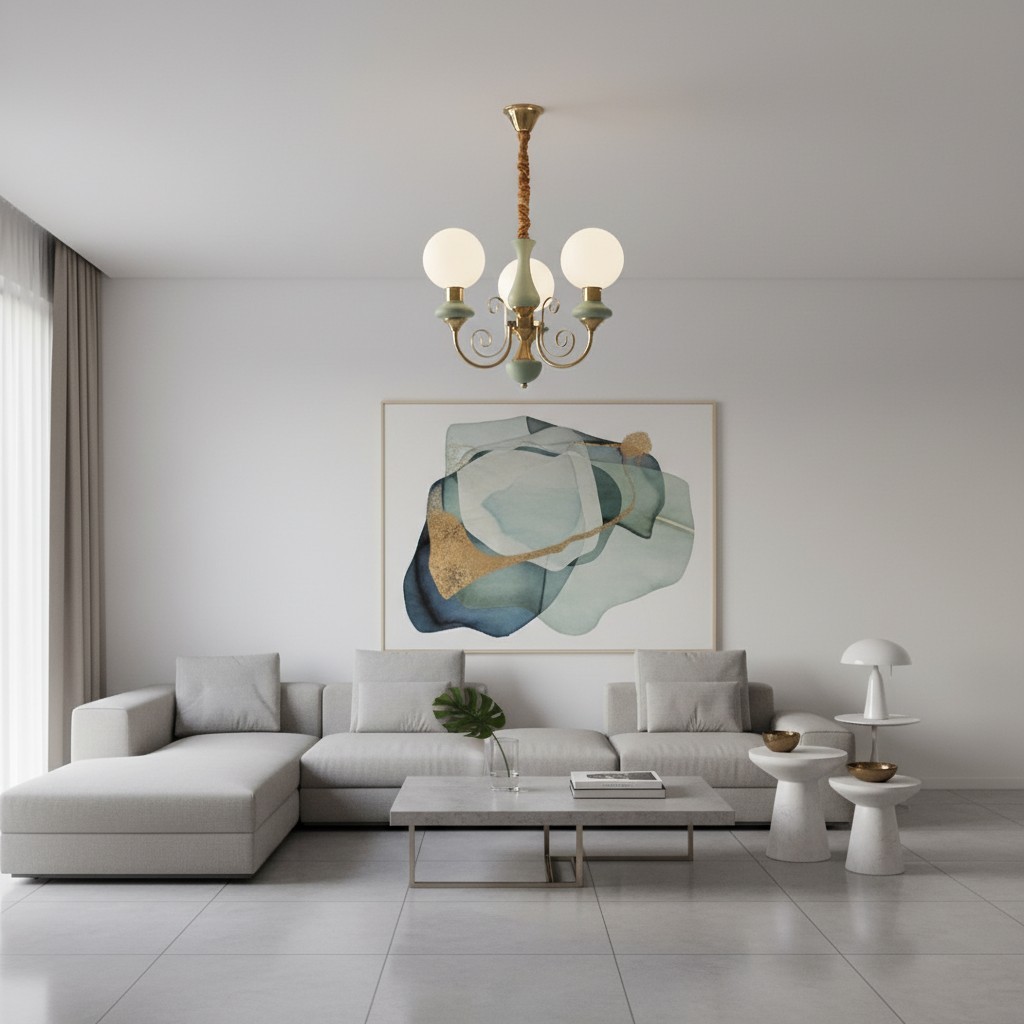 Radiara Chandelier - Layered Stone Disc Design Modern Luxury Style for Dining Room and Living Area T533
