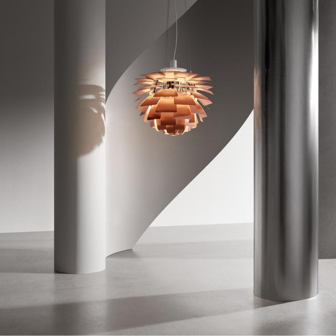 Modern Sculptural Layered Pendant Light