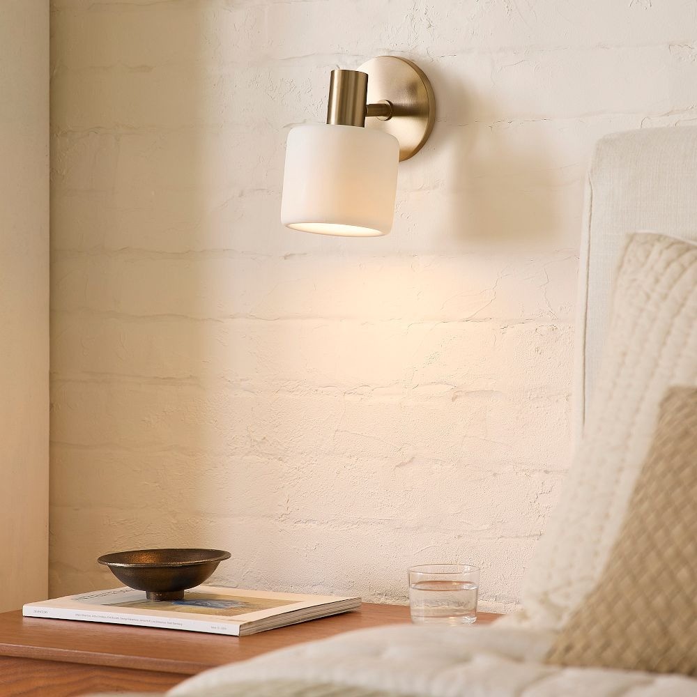 Cerova Anders Ivory Porcelain Wall Sconce – Organic Design for Living Room & Bedroom T015
