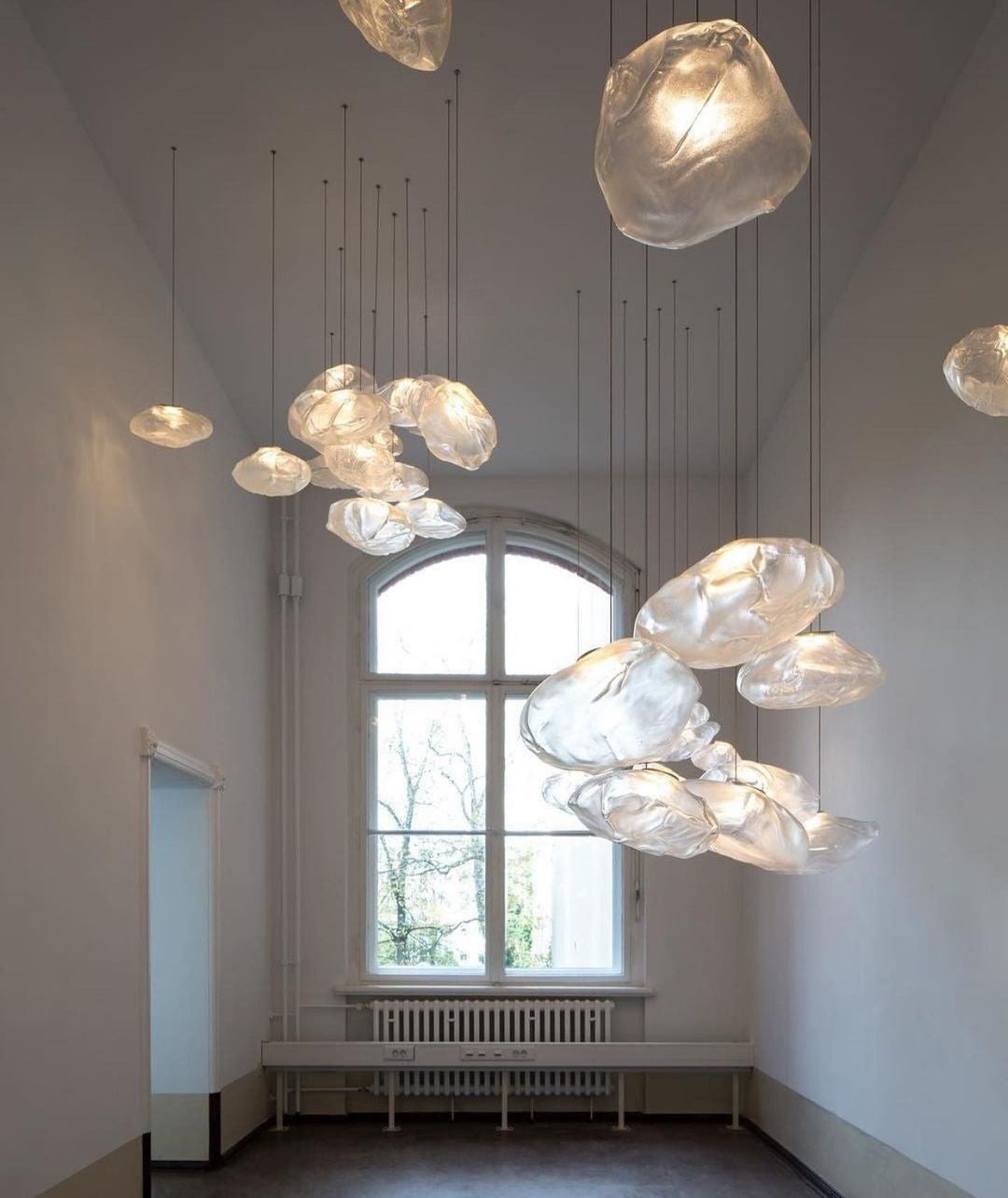Multi-Head Irregular Glass Bubble Chandelier M180
