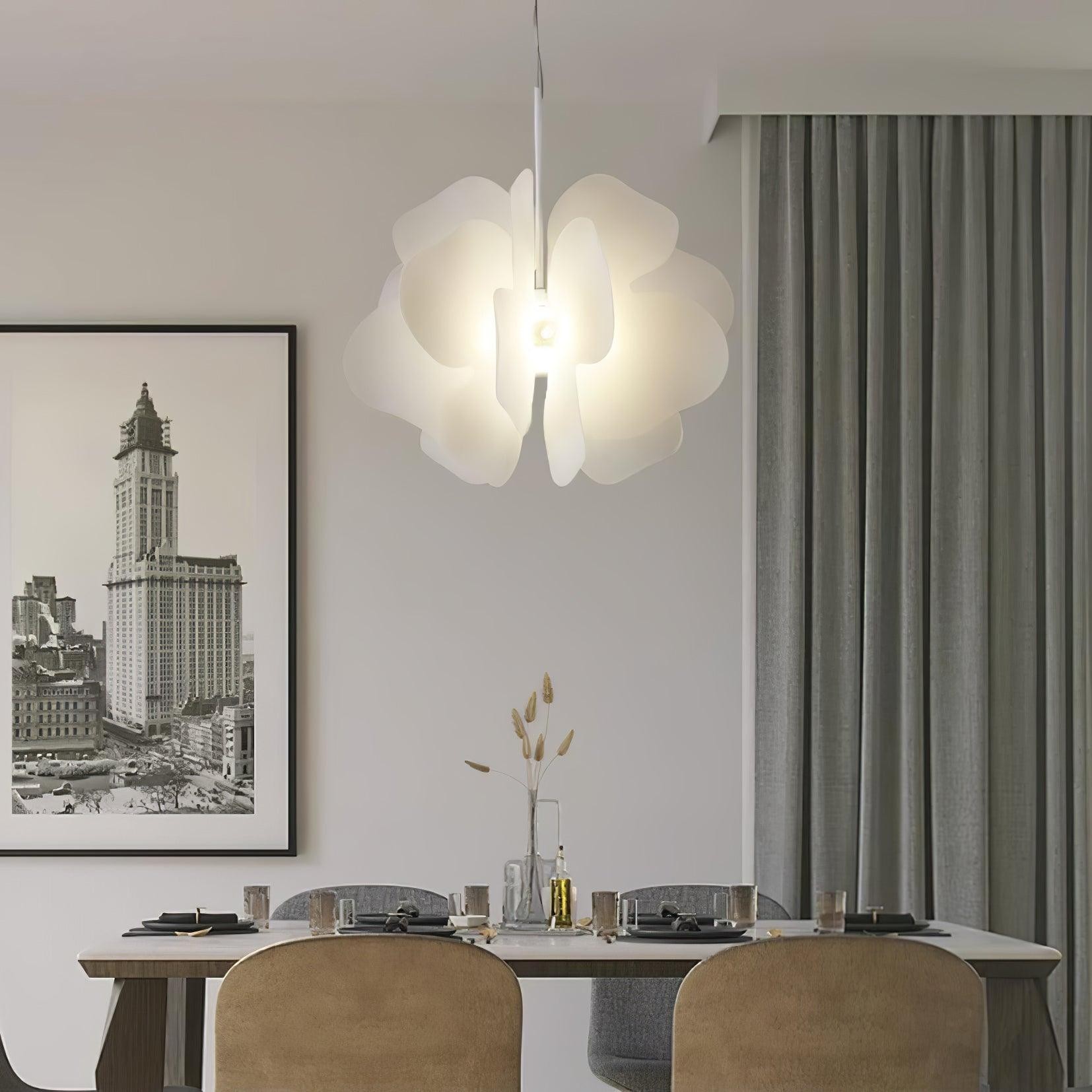 Modern Plastic Flower Design Pendant Lamp M43