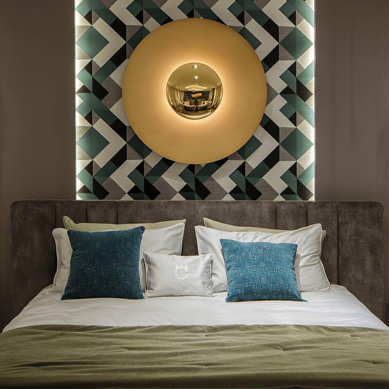 Simplicity Round Ginger Glow Wall Light S188