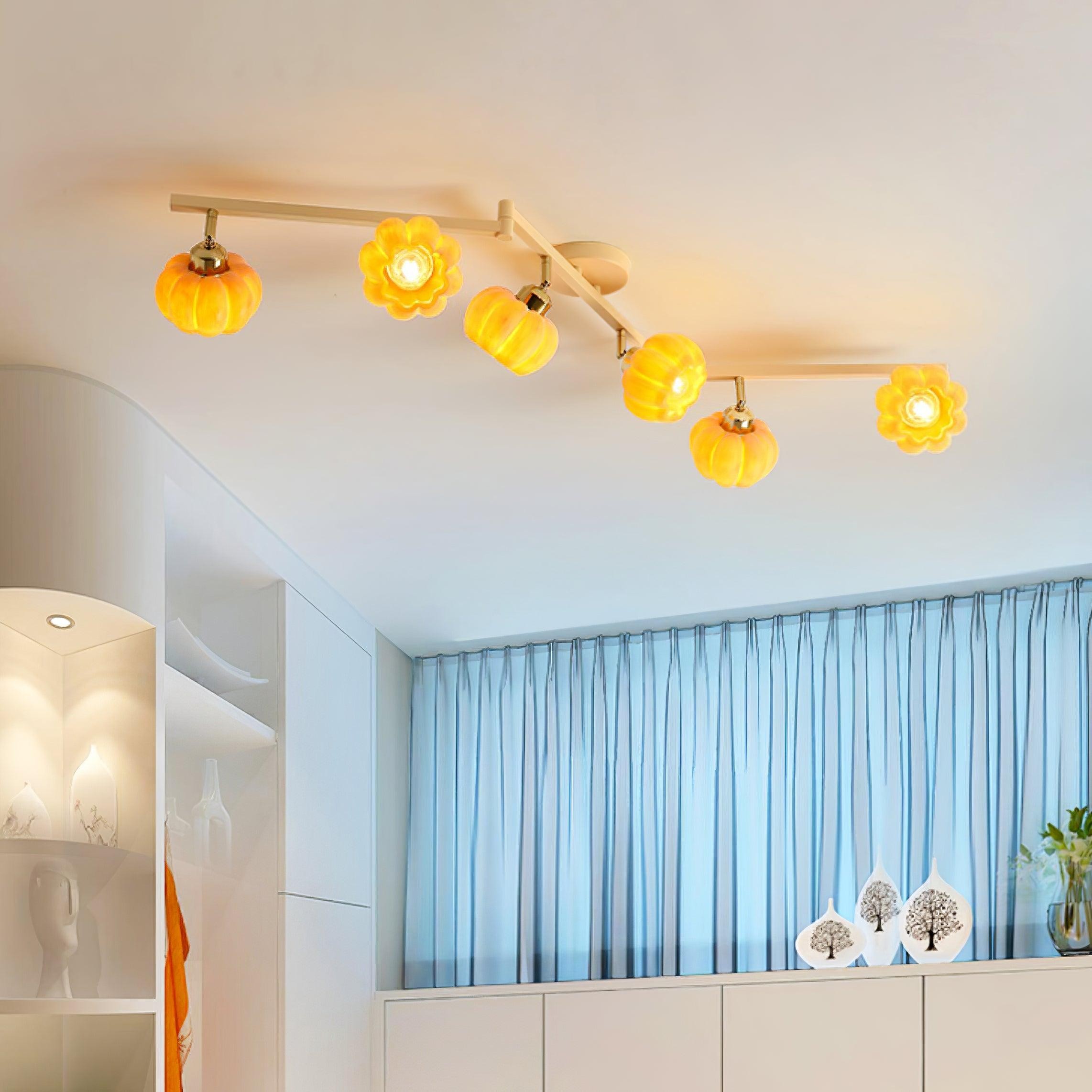 Pumpkin Flower Ceiling Lamp M315