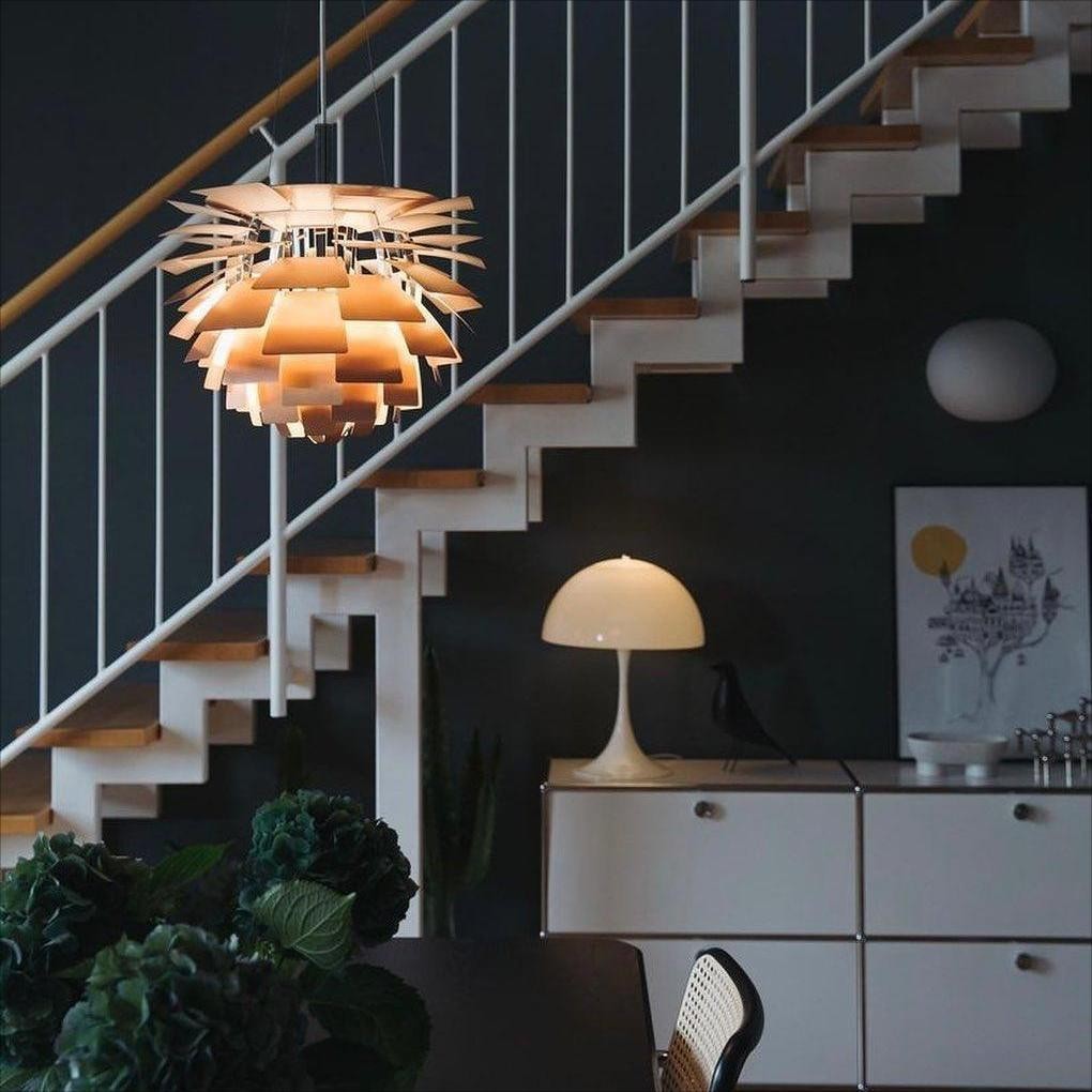 Modern Sculptural Layered Pendant Light