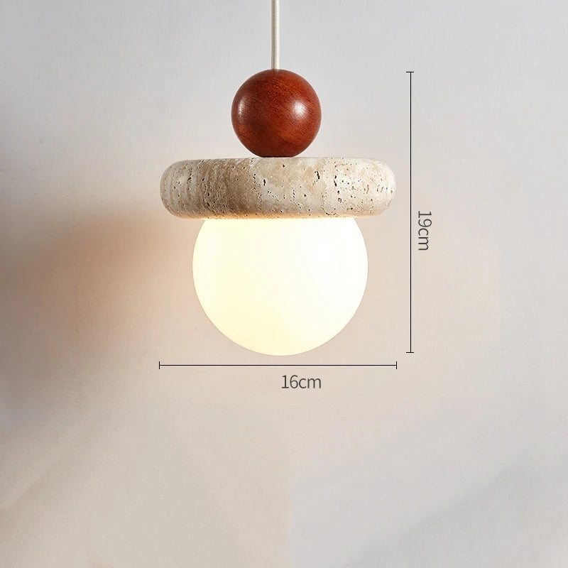 Cream Travertine Pendant Chandelier D926