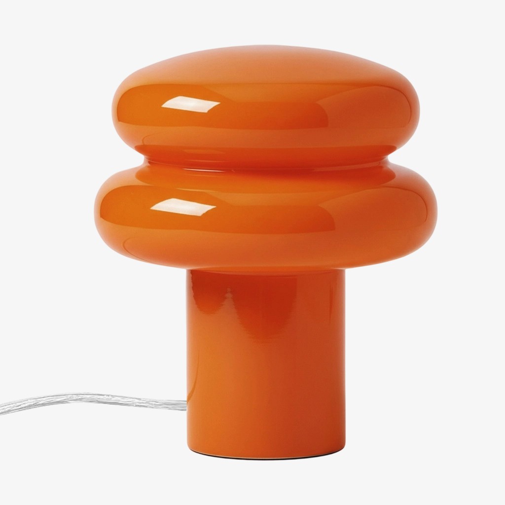 Orra Small Opal Table Lamp - Mushroom Glass Lamp for Living Room T422