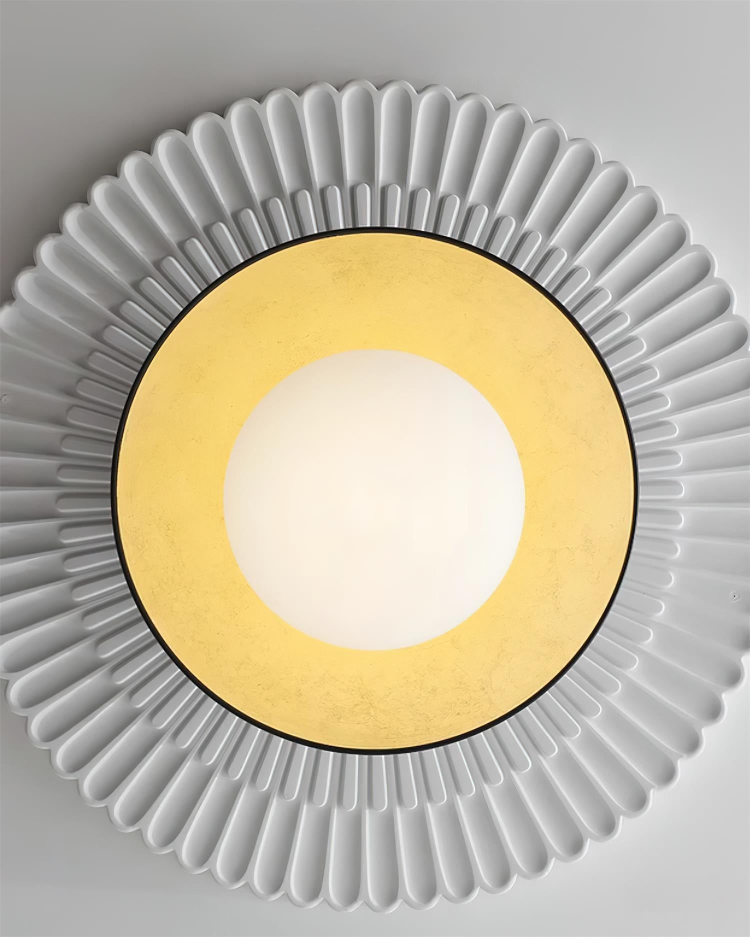 French Retro Flying Saucer Bowl Ceiling Light M236