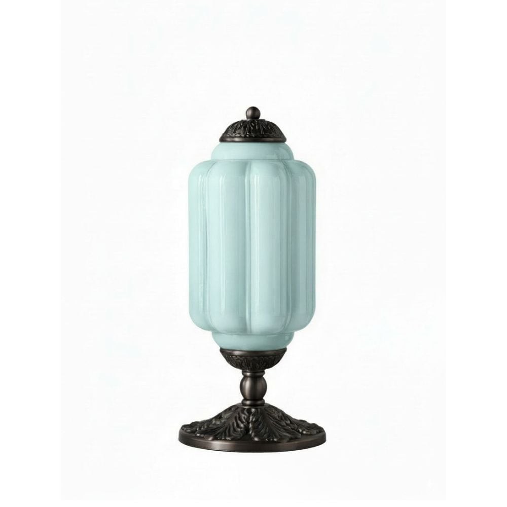Retro Eloise Milk Glass Table Lamp for Bedroom Decor T288