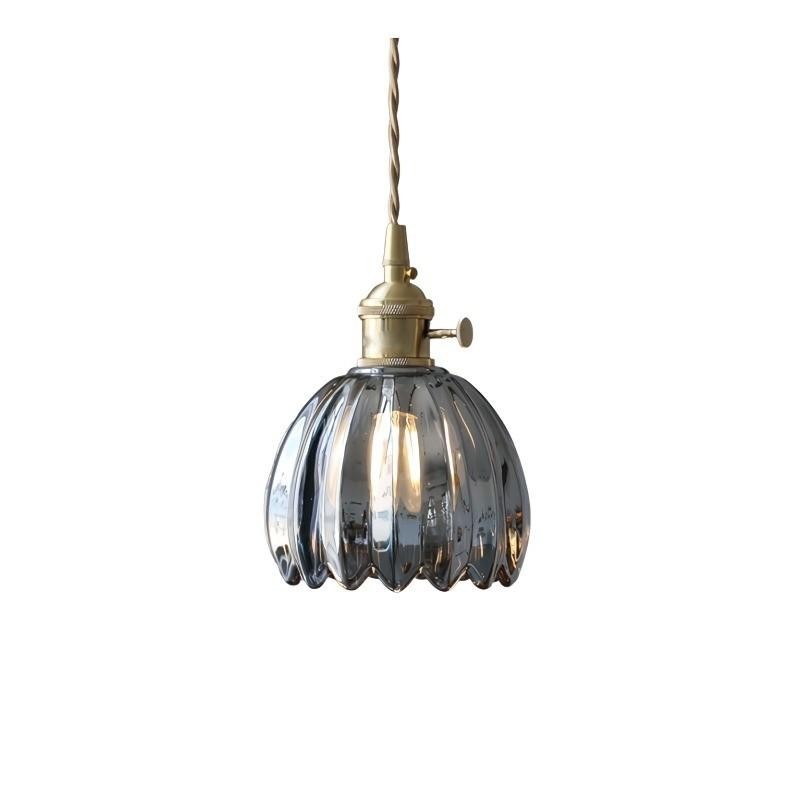 Japanese Retro Glass Flower Pendant Light S28