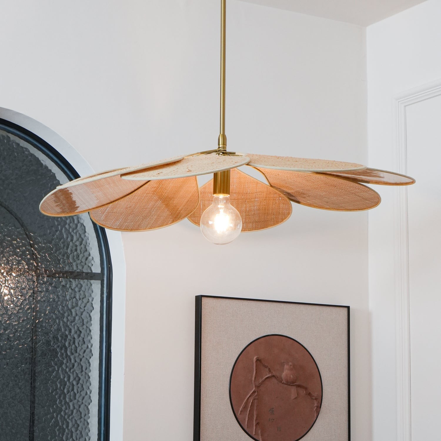 Petals Bloom Rattan Pendant Lamp M532