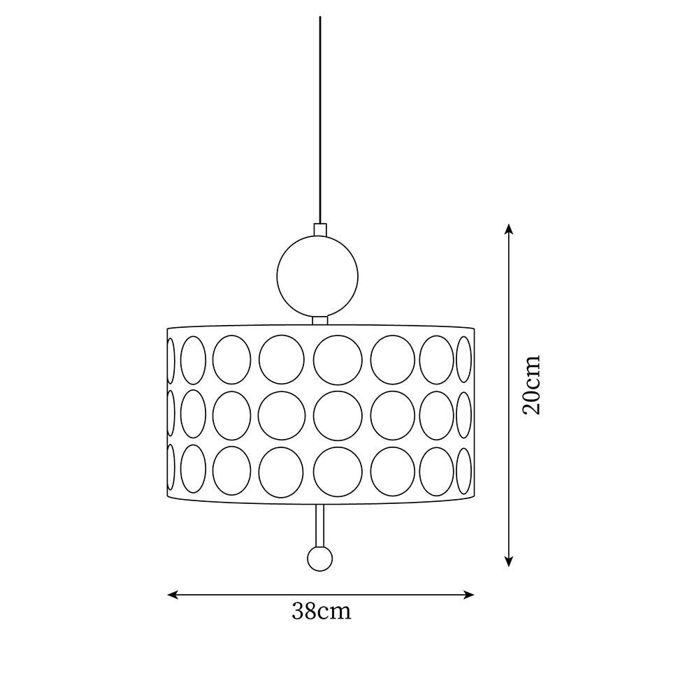 Lattice Acrylic Polka Dots Pendant Lamp M267