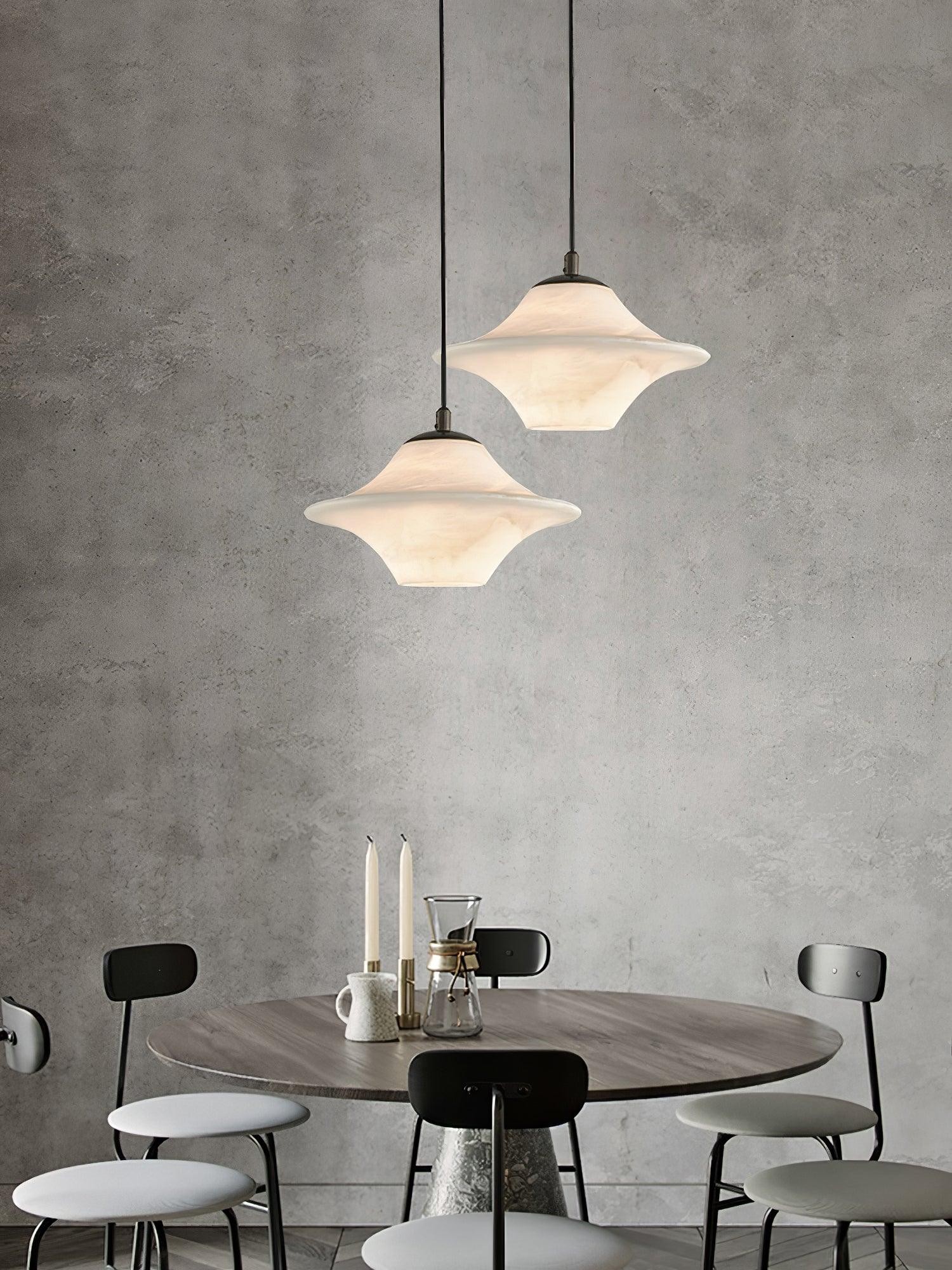 Saucer Alabaster Pendant Light M517