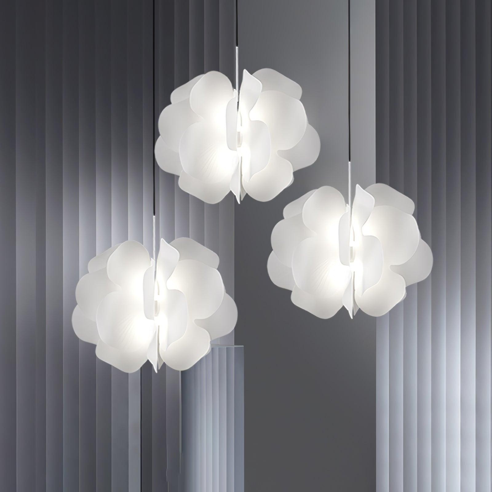 Modern Plastic Flower Design Pendant Lamp M43