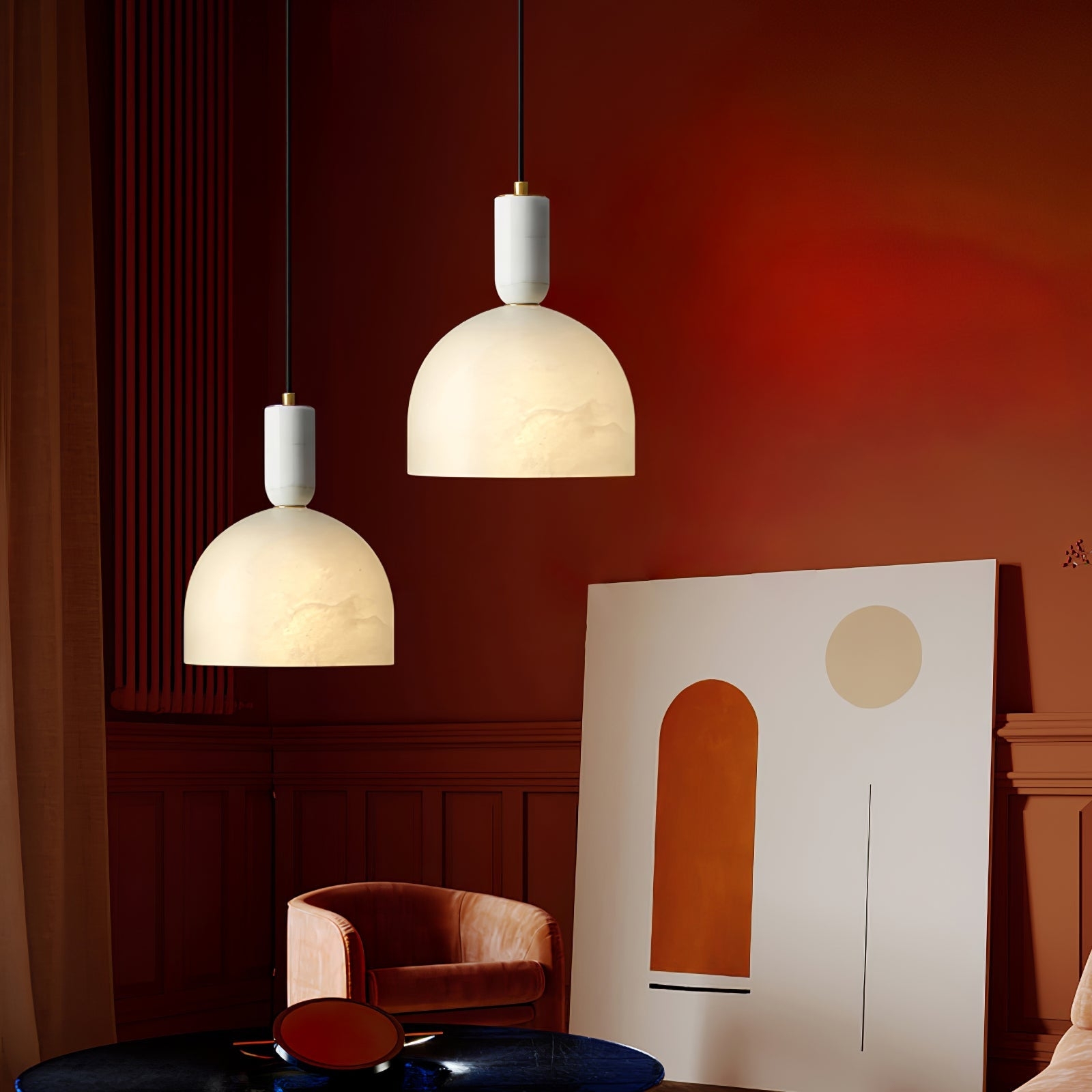 Blair Alabaster Pendant Light D355