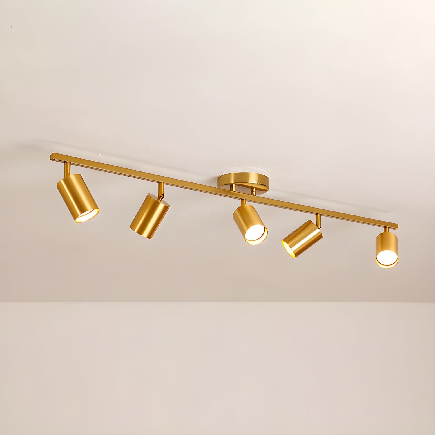 Row Of Multi-Head Metal Ceiling Lights M70