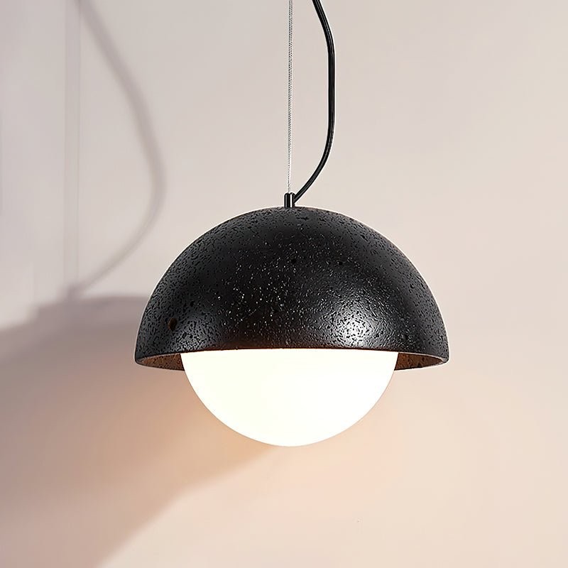 Travertine Creative Hemispherical Pendant Lamp M75