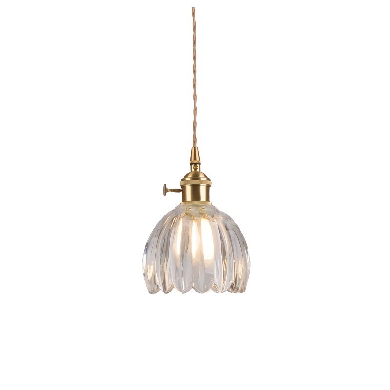 Japanese Retro Glass Flower Pendant Light S28