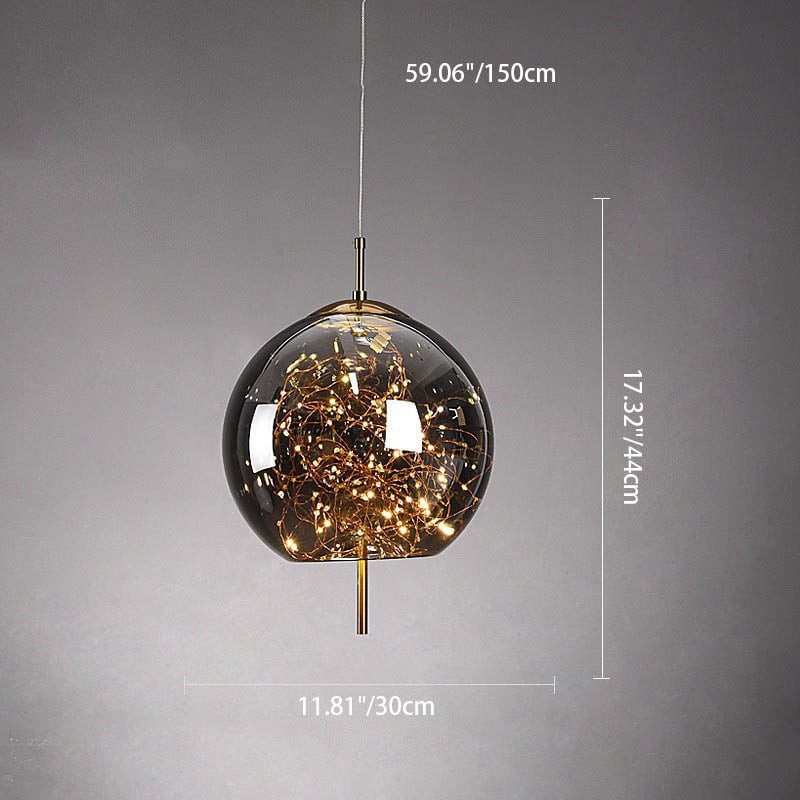 Scandinavian Cylinder Oval Glass Pendant Light M163