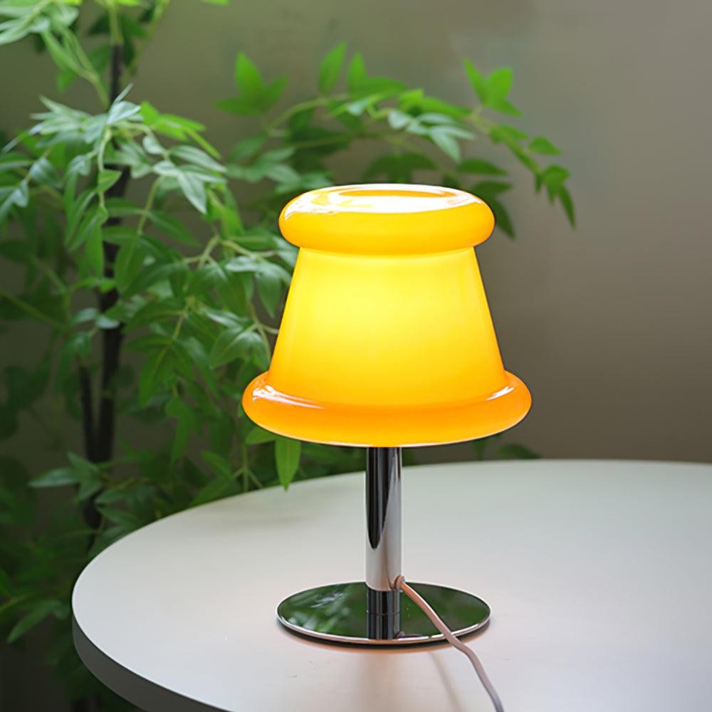 Cream Creative Irregular Cylindrical Table Lamp M49