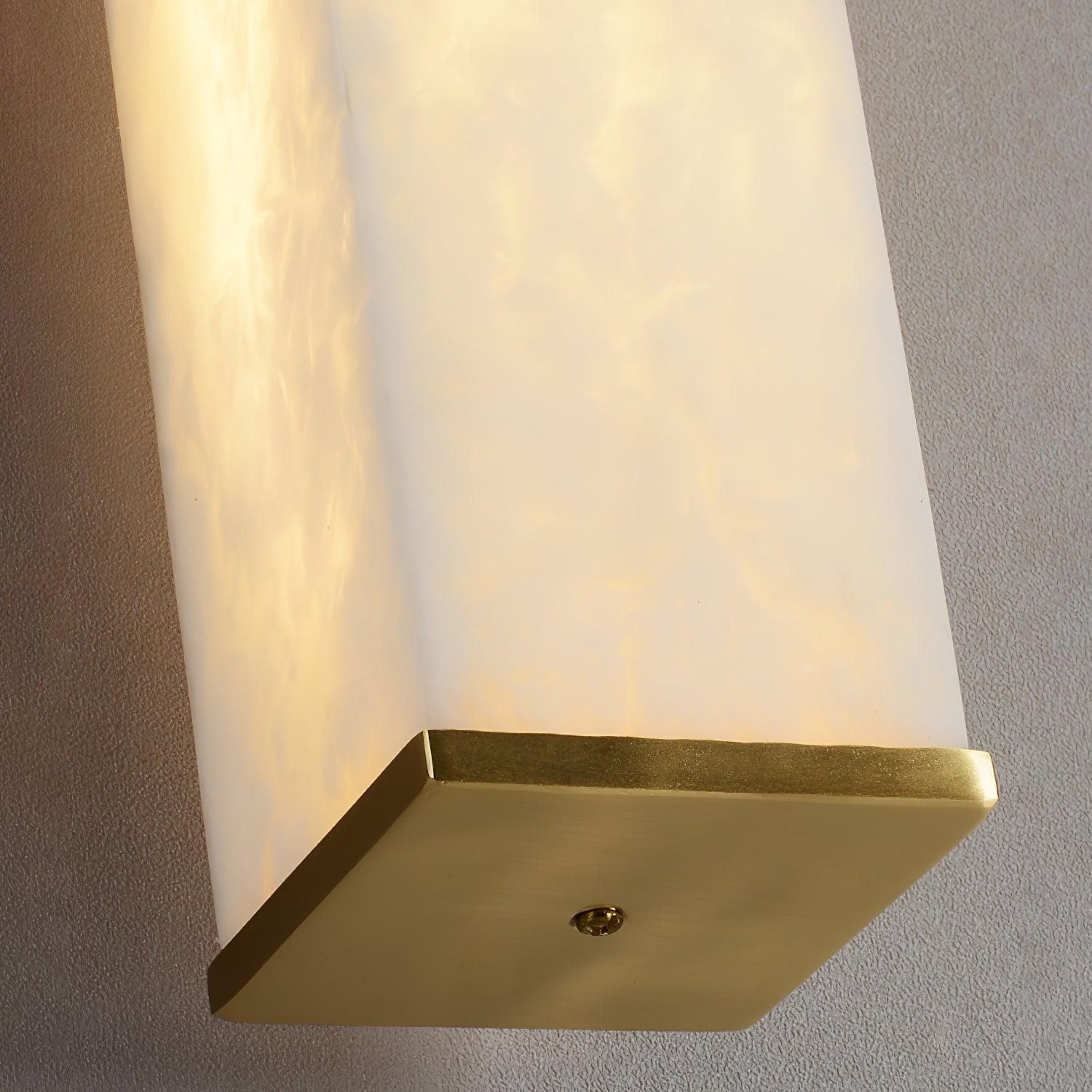 Cuboid Alabaster Wall Light D398