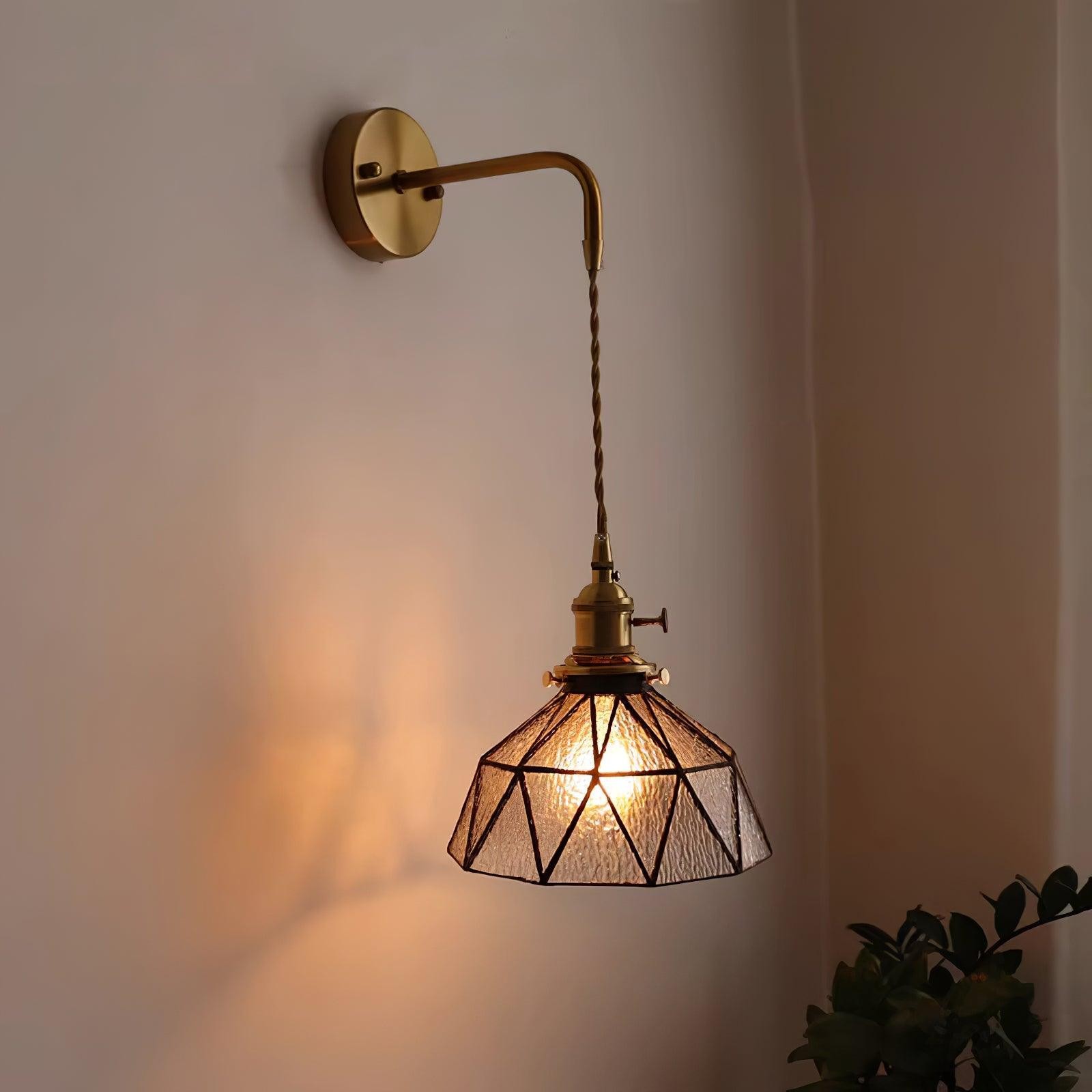 Retro Pastoral Glass Wall Lamp M211