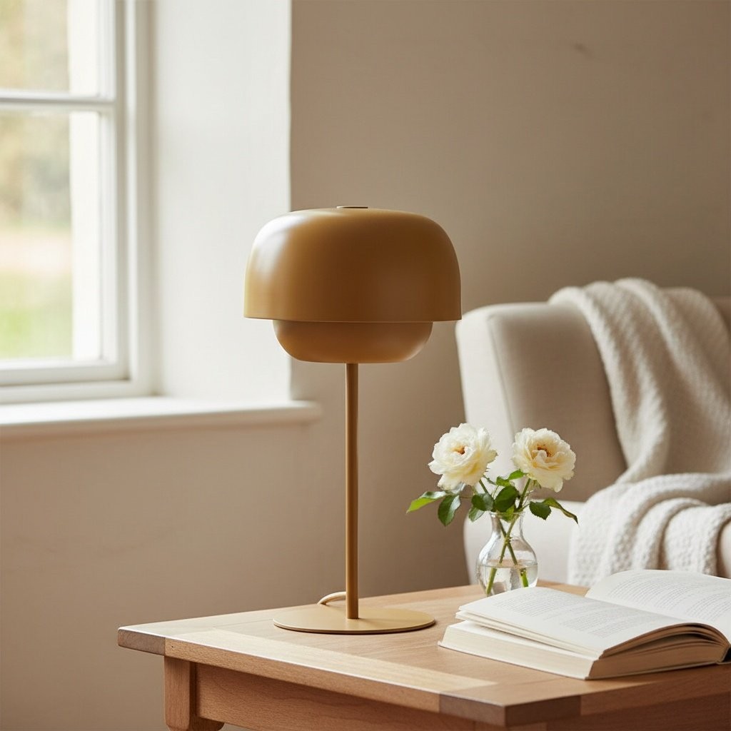 Clinco Contemporary Metal Table Lamp- Retro-Inspired Dome Design T414