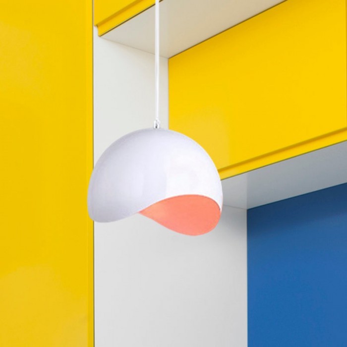 Creative Semi Eggshell Metal Pendant Light S158
