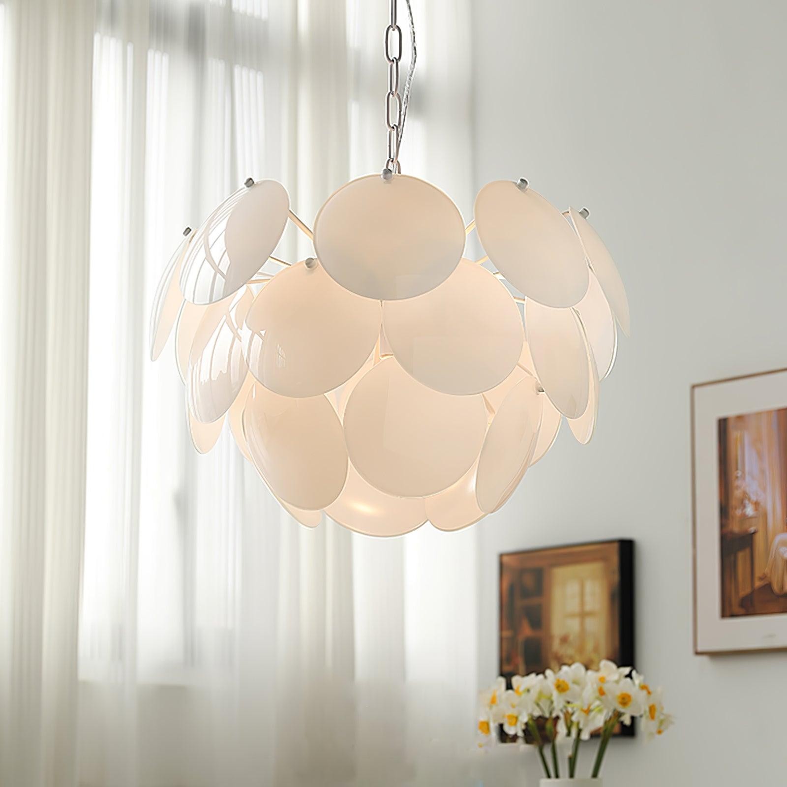 Luxury Fashion Luminous Petal Glass Chandelier M54