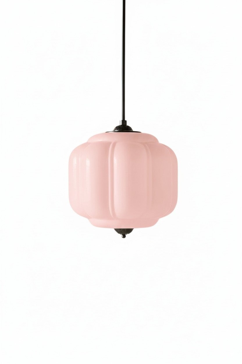 Eloise Vintage Glass Chandelier - Milk Glass Home Accent T289