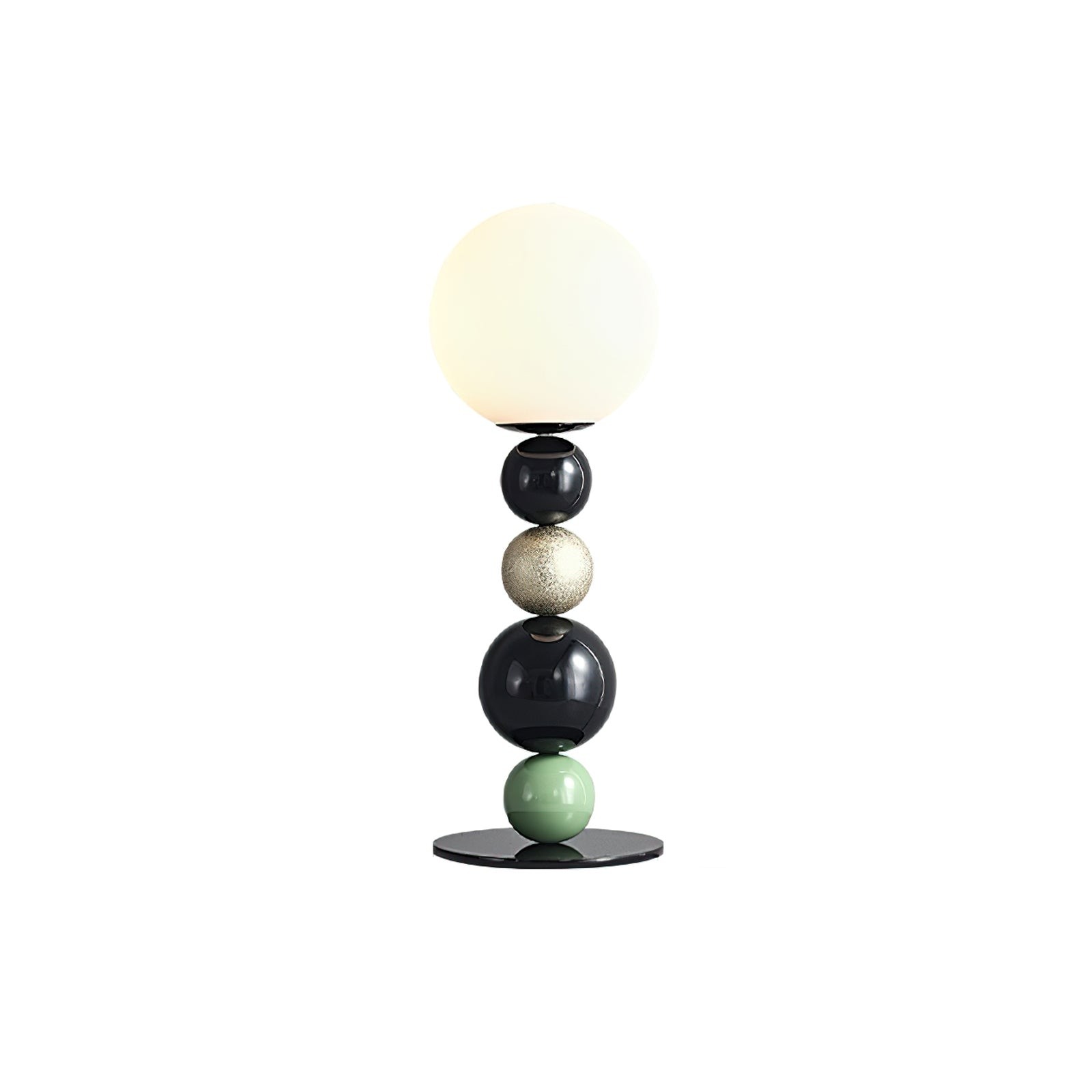 Round Balls Stacking Green Table Lamp M521