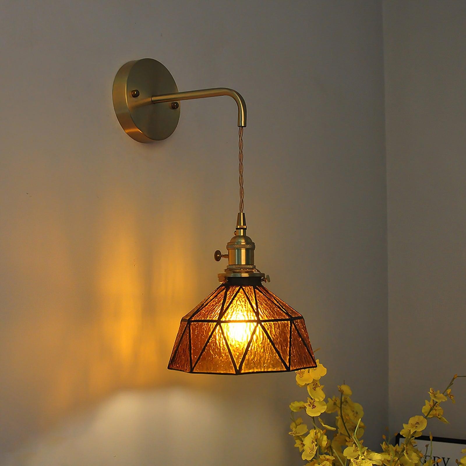 Retro Pastoral Glass Wall Lamp M211
