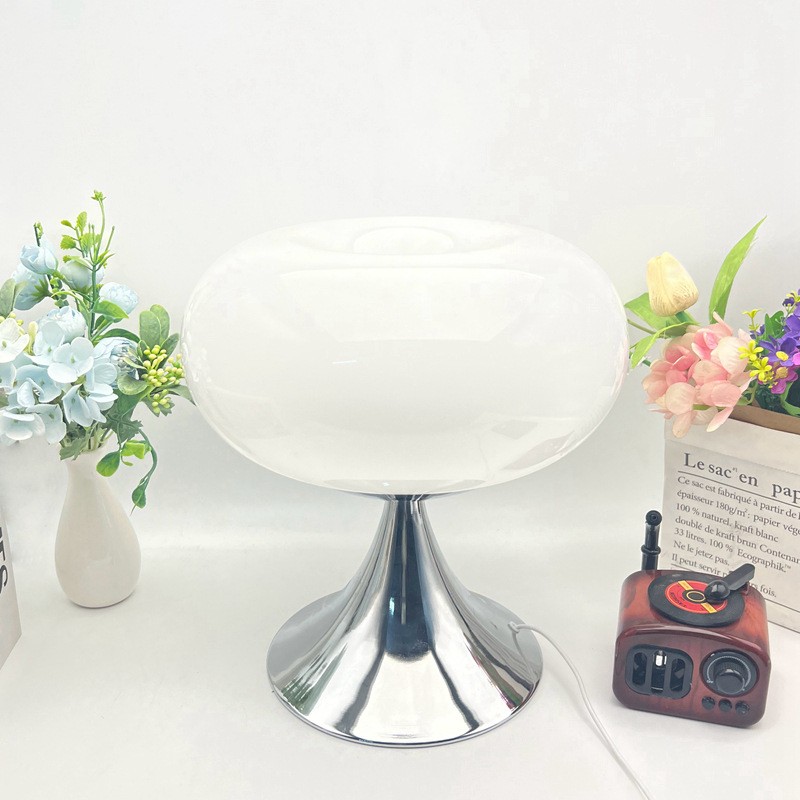 Bauhaus Apple Shaped Glass Led Table Lamp S137