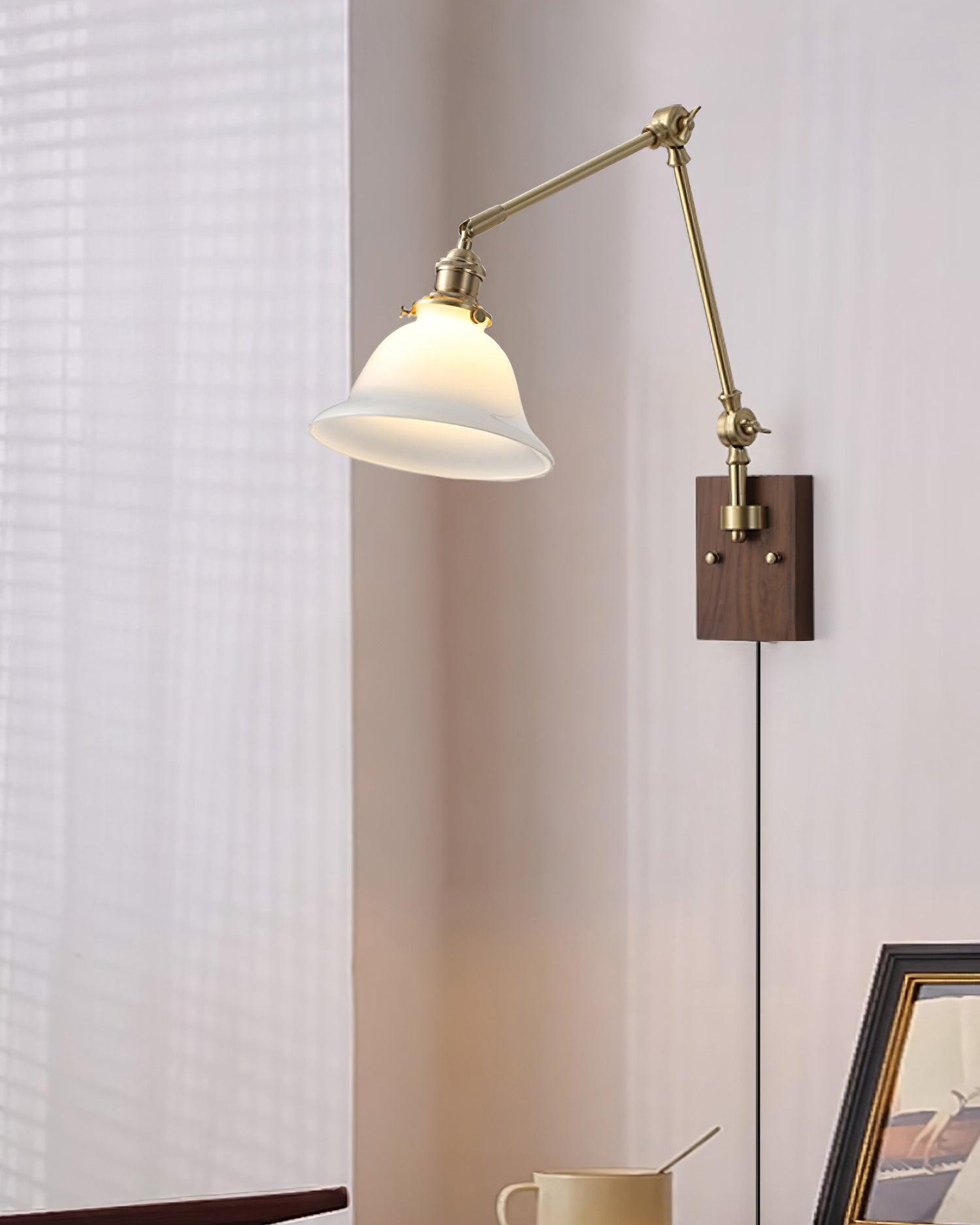 Banker Swing Arm Plug In Wall Light M289