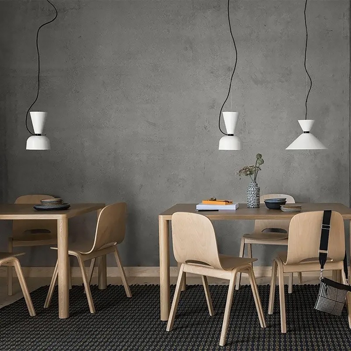 Sleek Alphabeta Pendant lamp in Vibrant Colors for Living Room S45