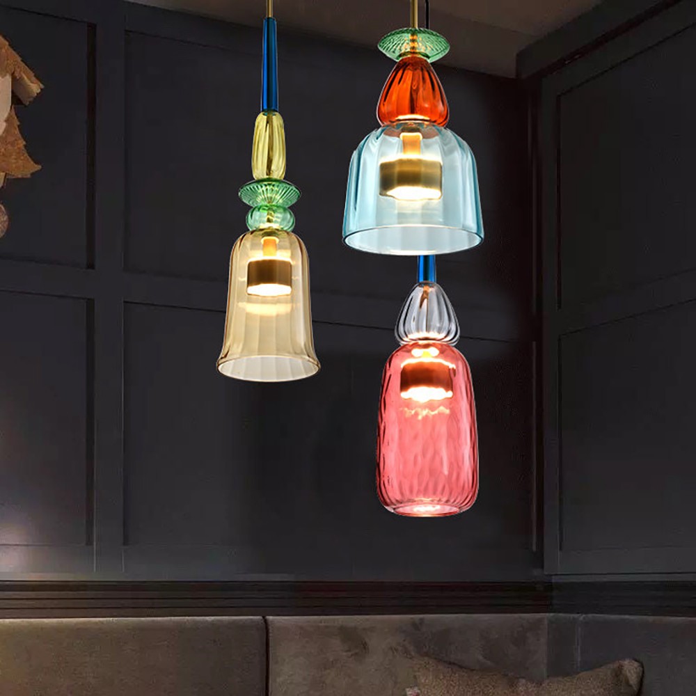Nordic Colorful Lollipop Glass Pendant Light S97