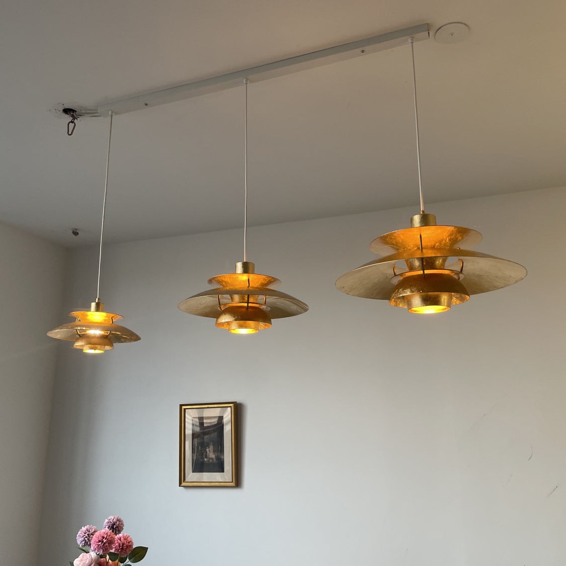 Gold Foil Layered Pendant Lamp D762