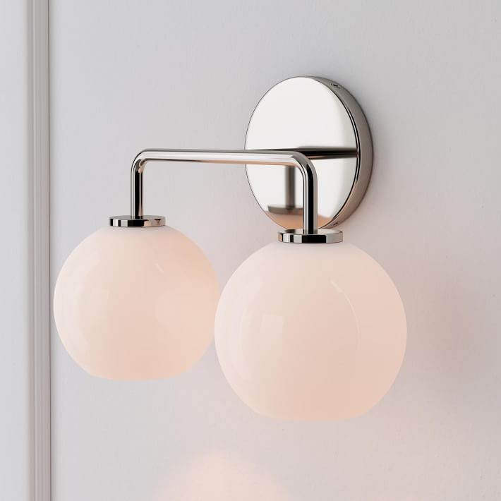 Selvion Artistic Globe Sconce Light - Handcrafted Glass Sculptural Wall Fixture T021