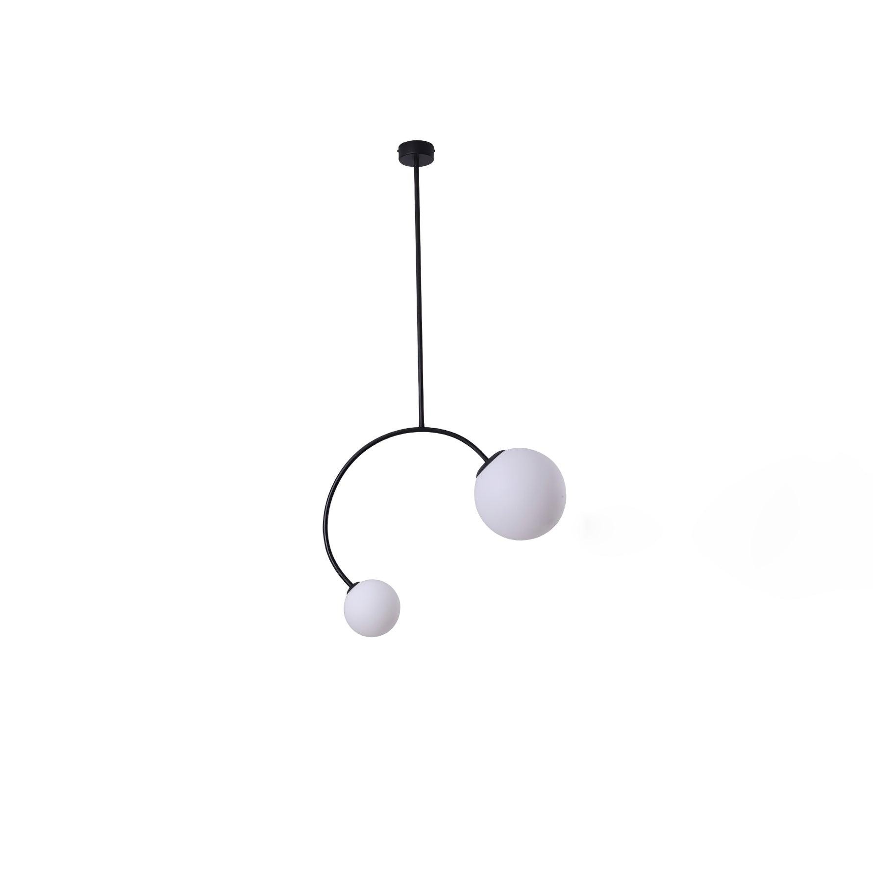 Creative Double Heads Glass Pendant Lamp M493