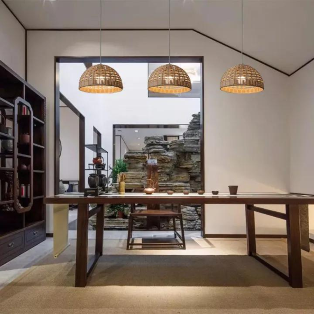 Modern Enlightenment Bamboo Pendant Light D901
