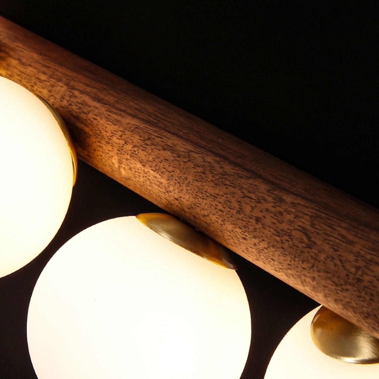 Modern Walnut Simple Chandelier M132