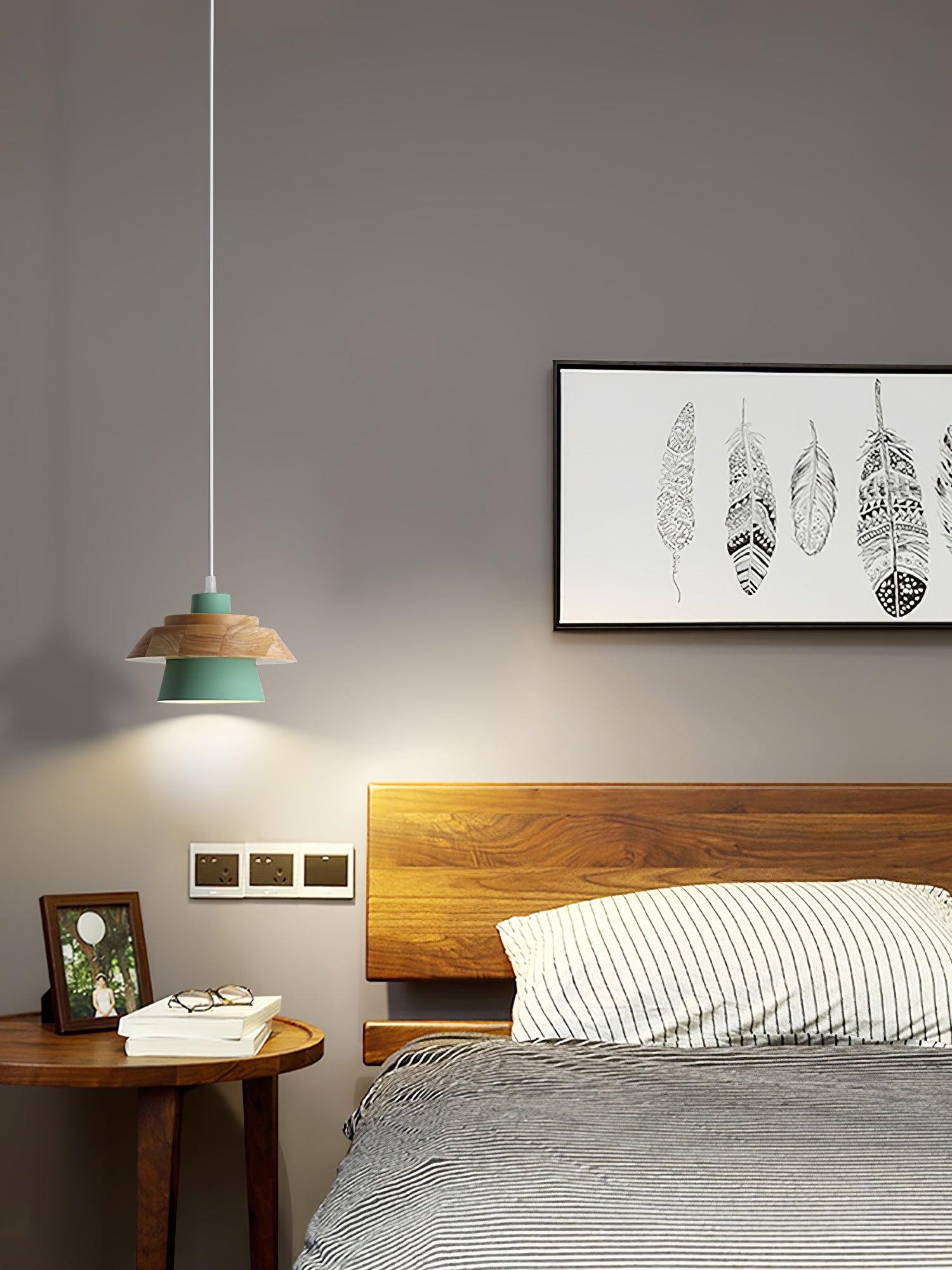 Stone Wood Pendant Lamp M419