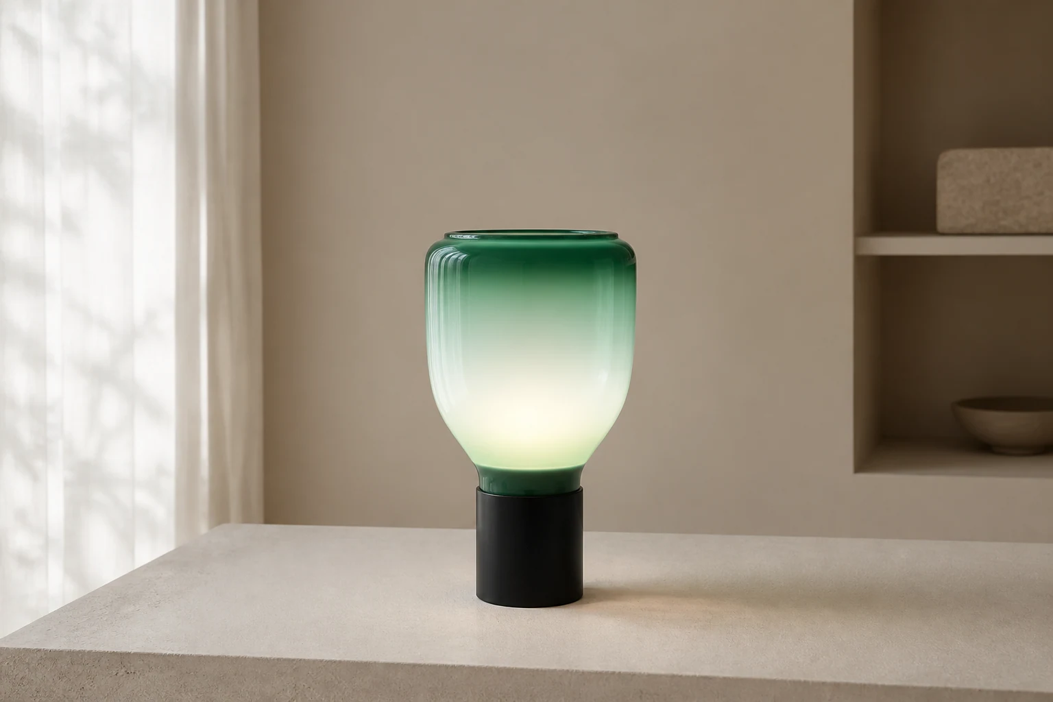 Lampa stołowa Acquerelli w scenie stylu życia w pomieszczeniach