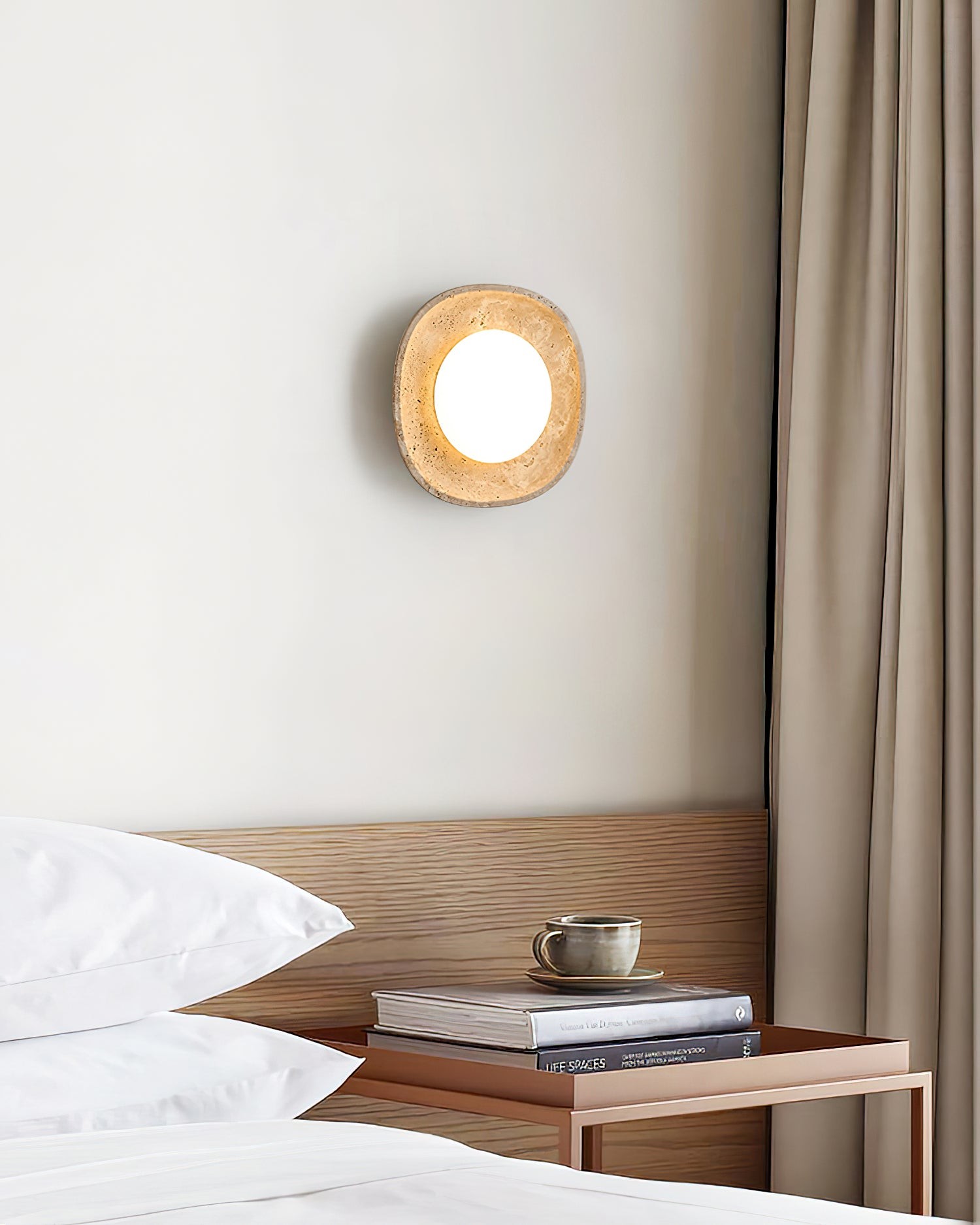 Japanese Style Wabi-Sabi Stone Wall Lamp M263