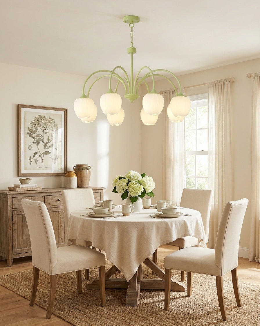 Tulip Matcha Chandelier D364