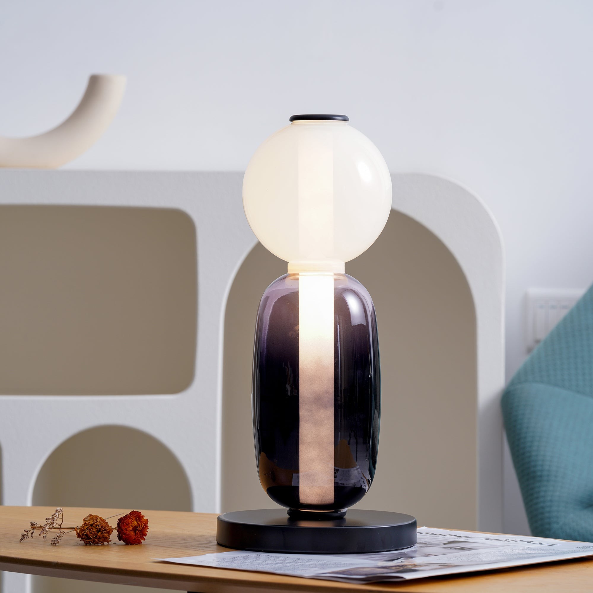 Nordic Minimalist Creative Luxury Gourd Glass Table Lamp M485
