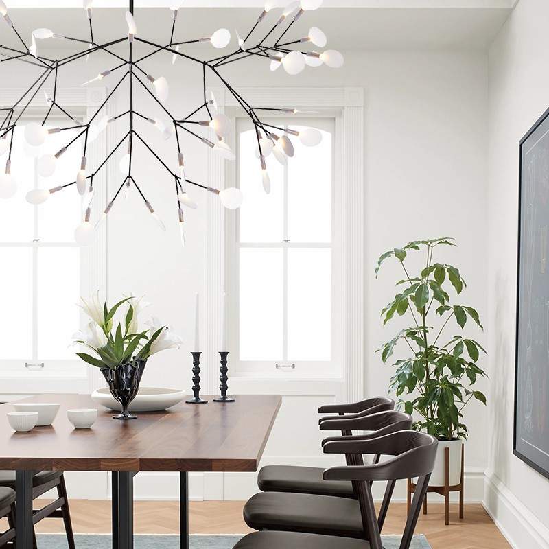 Scandinavian Branching LED Chandelier for Living Room