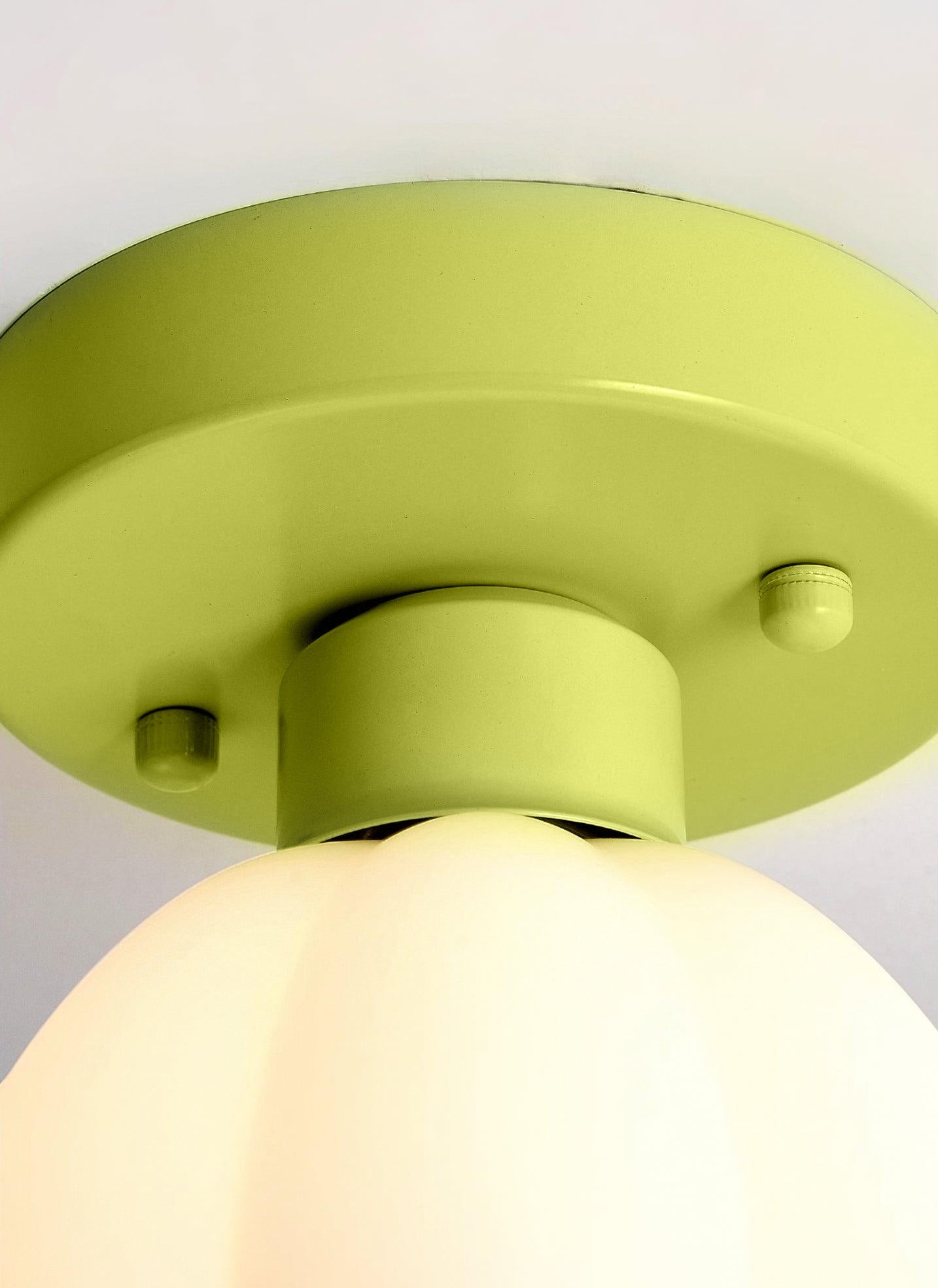 Flower Shaded Semi Flushmount Light M380