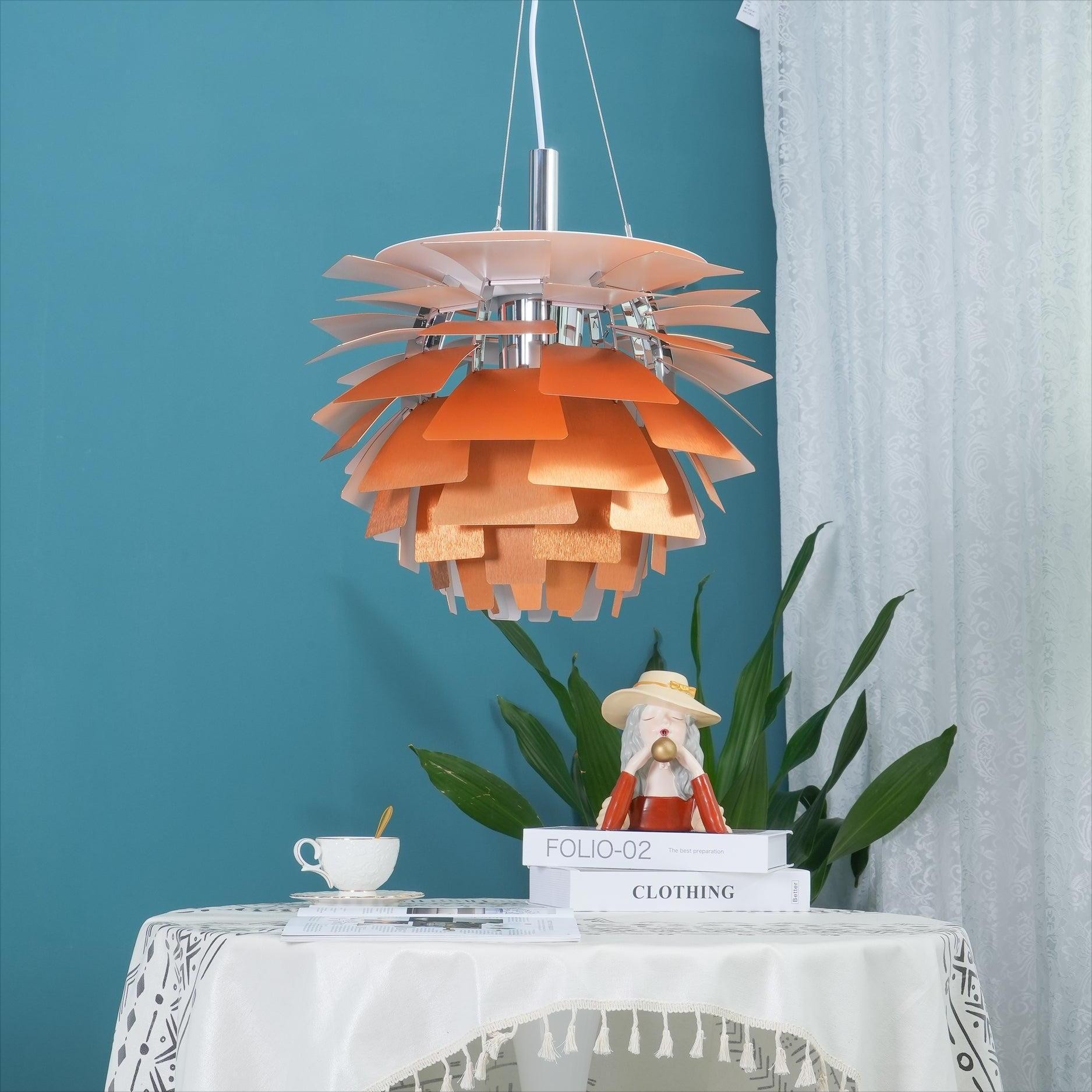 Modern Sculptural Layered Pendant Light